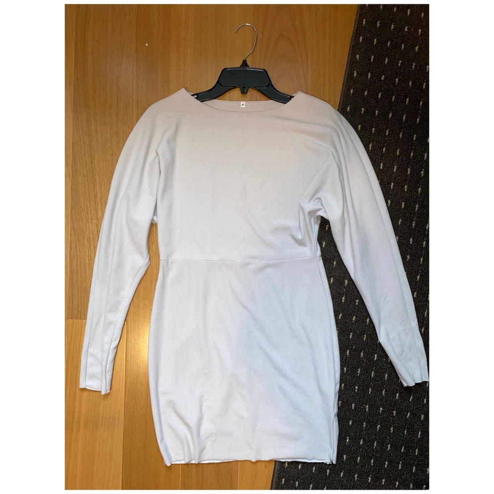 Small gray stretchable winter dress